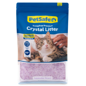 PetSafe ScoopFree Odor Control Crystal Cat Litter, Lavender Scent, 8 Lb Bag