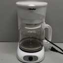 MUELLER HOME 12-Cup White Coffee Maker - Borosilicate Carafe, Auto-Off, Reusable Filter, Anti-Drip, Keep-Warm Function, Clear Water Level Window, White Kitchen Accessories