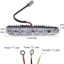 Auto 2PCS Fit 6 LED High Power LED Daytime Running Turn lights Lights Driving Lamp Universal Kit LED Car Fog Light (White turn yellow)