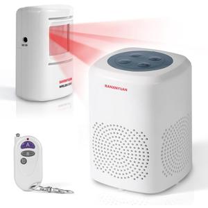 Barking Dog Alarm Motion Detector,Pir Human Body Sensor Alarm Electronic Burglar Deterrent Loud Siren,with Remote & USB,Say Goodbye to Unwanted Intruders