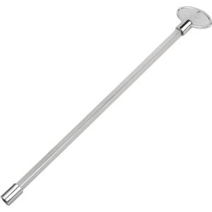 Skyflame Universal Gas Valve Key Fits 1/4" and 5/16" Gas Valve Stems, for Fire Pit and Fireplace, Polished Chrome - 12 Inches