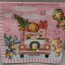 Zubebe 120 Pcs Pink Christmas Gingerbread Man Party Supplies Decorations Disposable Tableware Paper Plates Napkin Cups Dinnerware for Gingerbread House Candy Birthday Decorations, Serves 24 Guests