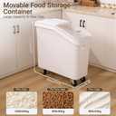 KONIX 21Gal Commercial Large Rice Storage Container Cereal Food Flour Bin