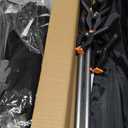 Black White Backdrop Screen with Stand Kit 5x6.5ft for Photo Video Studio, 2-in-1 Revisible Black Backdrop White Screen with T-Shaped Photography Background Support Stand and 5 Clamps