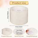 Beige Lamp Shade, Large Drum LampShades, Replacement Drum Lamp Shade Natural Linen Hand Crafted for Table Lamps, Floor Lamps, Easy Assembly Required(13" Top X 13" Bottom X 9.8" High)