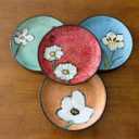 Ceramic Plates For Kitchen, 8 in - Plates Set of 4 - For Salad,Steak,Dessert,Bread, Pasta,Appetizer, Serving etc - Dishwasher, Microwave, and Oven Safe - For Breakfast, Lunch and Dinner (8 Inch)