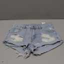 Floerns Women's Low Waisted Ripped Mini Jean Shorts Roll Hem Distressed Y2k Denim Shorts (26)