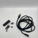 540 USB Type C 3-in-1 Magnetic Fast Charging Cable with Magnetically Interchangeable Tips for Micro USB, USB Type C, and iProducts (Black)