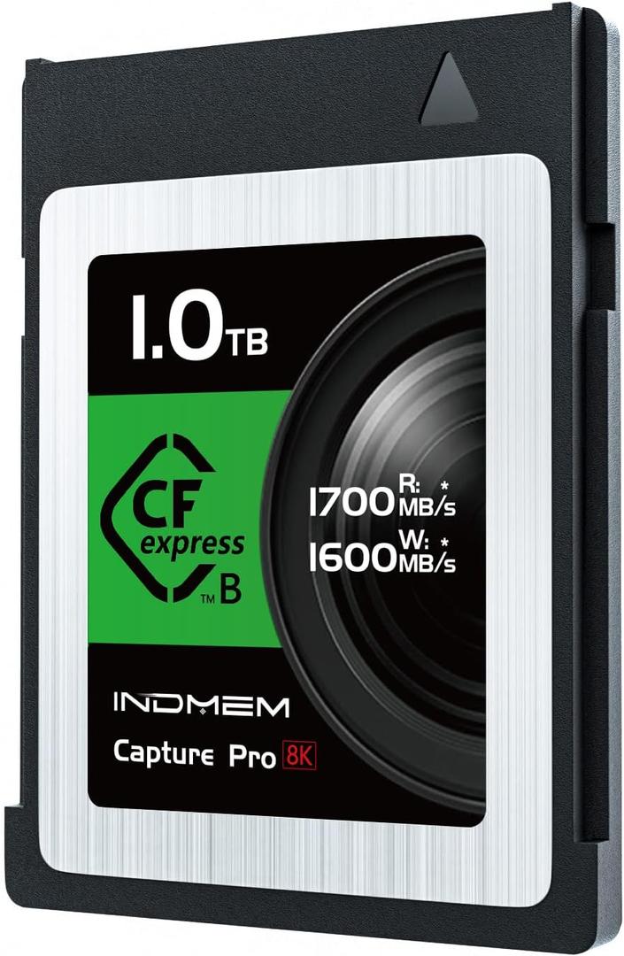 1TB CFexpress Type B Memory Card, Raw 8K Video Recording,up to 1700MB/s Read, 1600MB/s Write, Compatible with Nikon Z6/Z7/D6,Canon EOS-1DXMark III/EOS-R5,Panasonic S1/S1R,DJI Ronin 4D