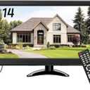 14 Inch Portable TV 1366*768(Support 1080P) HD Flat Screen Small TV with ATSC Tuner Antenna,Remote /HDMI/USB/AV/VGA Input, Suitable for Kitchen Bedroom RV Camper.,TV Stand for Car Travel(No Smart TV