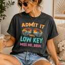 Last Day of School Teacher Shirt Women Admit It You'll Low Key Miss Me Bruh Teacher T Shirt Sumemr End of Year Teacher Tee Grey (Gray, M)