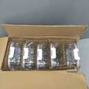 M MCIRCO [5-Pack,36 oz] Glass Meal Prep Containers 3 Compartment with Lids, Glass Lunch Containers,Food Prep Lunch Box,Bento Box, Microwave, Oven, Freezer, Dishwasher (4.5 Cups, White)