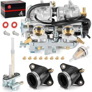 Carburetor Carb & Fuel Petcock Intake Manifold for Yamaha V-Star 650 XVS650 1998-2014