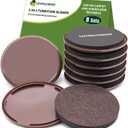 Furniture Sliders 8 PCS - 2 in 1 in 4 1/4 inch or 4 3/4 inch- Furniture Sliders for Carpet & Hardwood Floors! Furniture Movers Sliders & Sliders for Moving Furniture Easily & Safely!