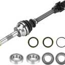 Youxmoto Front Left/Right CV Axle & Wheel Bearing Kit for Polaris Sportsman 335 400 500 1995-2008; For Scrambler 400 500 1995-2009; Magnum 325 425 500 (4x4 6x6); For Xpedition Diesel Axle Drive shaft