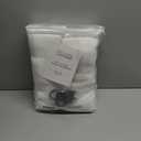 White 90 Inch Curtains Pinch Pleated Linen Curtain for Living Room, Light Filtering Pleat Drapes Textured Luxury Semi-Sheer Curtain with Hooks for Sliding Glass Door Dining Room Bedroom, 2 Panels