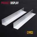 2 PCS 1.5" x 1.5"x 1/8" Aluminum Angle 6061, 13 in Long Aluminum Angle Stock, T6511 Mill Stock, 3mm Thick