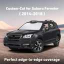 EcoNour Windshield Sunshade Compatible for Subaru Forester 2014-2016 2017 2018, Sun Visor for Front Windshield & Window Sun Shade Cover, UV Heat Blocker & Protector, Car Accessories