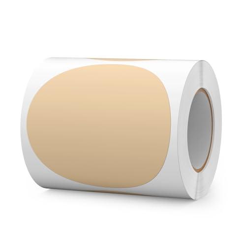 FINDAT 300 PCS Circle Stickers 4 Inch Kraft Vinyl Floor Dots Sticker Removable Self-Adhesive Colored Large Round Label Roll for Marking Inventory Organizing Classroom Line Up Spots