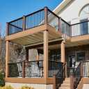 HYPERGIANT 105 Pack 36" Aluminum Deck Balusters, 3/4" Round Railing Spindles with Connectors and Screw, Hollow Metal Balusters for Railing, Black Stair Spindles