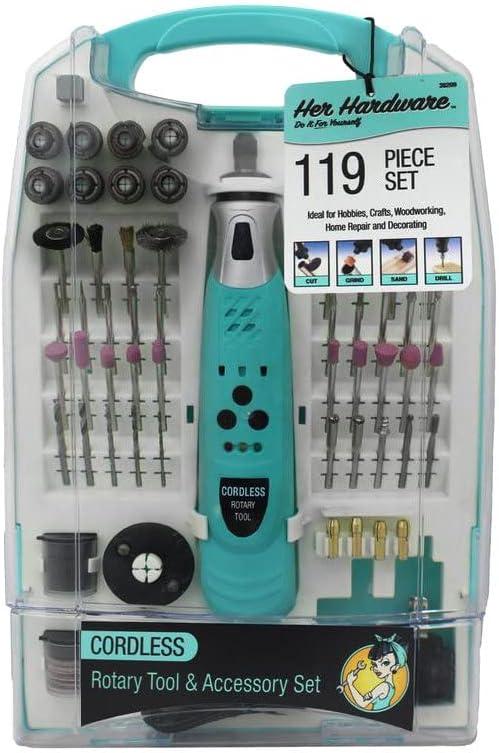 Allied Tools 38209 119 Pcs. Cordless LED Rotary Tool Set