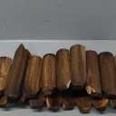 Wood Garden Edging, Wooden Fence Border Decorative Small Picket Panels for Flower Bed Barriers and Landscape Fencing