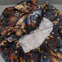 Round Table Cover for Round Tables 36"-70", Fitted Tablecloth with Elastic for Indoor Outdoor Party Holiday, 36inch, Boho