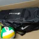 Heavy Duty Volleyball Net Outdoor with Steel Anti-Sag System, Adjustable Aluminum Poles, Professional Volleyball Nets Set for Backyard and Beach, Volleyball and Carrying Bag, 32 feet x 3 feet
