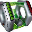 Swimline Starfighter Super Squirter Inflatable Pool Toy, 46 X 45 X 43" , Silver/Green