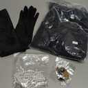 6 Pcs Girls 1920s Flapper Dresses Costume Set Roaring 20s Gifts Accessories Kids Birthday Party (Large)