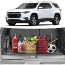 Canvcle Trunk Cargo Net for 2018-2025 2026 Chevrolet/Chevy Traverse Accessories Envelope Style Mesh Trunk Net Organizer and Storage Stretchable Adjustable Elastic Nylon Rear Cargo Netting with Hooks