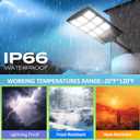 Solar Street Lights Outdoor Waterproof,6500K Solar Lights Outdoor 12000LM LED Solar Flood Light, 320 Wide Angle with Motion Sensor and Remote Control for Yard,Fence,Parking lot,Garage,Yard (4 Pack)