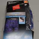 Hanes Men's Underwear Boxer Briefs Pack, 3-Pack, Total Support Pouch, Sexy Men's Underwear, Long or Short-Leg Boxer Briefs (Medium, Blue/Black)