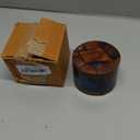 Resin Wooden Salt Box with Magnetic Swivel Lid - Handcrafted Namakdani - Rosewood Container for Celtic Salt, Spice, Pepper, Salt Herbs - Kitchen Accessory for Decorative Countertop(Blue Resin)