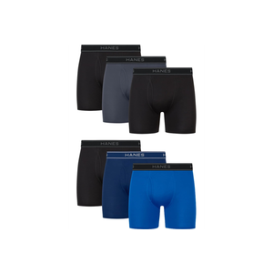 Hanes mens Underwear Boxer Brief Pack, Performance Stretch Underwear, Moisture-wicking Boxer Briefs for Men, 12pack S