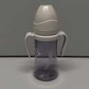 GROSMIMI Spill Proof no Spill Magic Sippy Cup with Straw with Handle for Baby and Toddlers, Customizable, PPSU, BPA Free 10 oz (Beige)