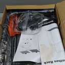 SONGMICS Double Rods Clothes Rack with Wheels, Clothing Rack for Hanging Clothes, Heavy Duty Garment Rack with Mesh Storage Shelf, 2 Brakes, Each Top Rail Holds up to 77 lb, Black UHSR26BKV1 (23.4"D x 36.4"W x 62.2"H)