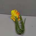 Lily Garden Mini 20" Artificial Calla Lily 10 Stem Flower Bouquets (Orange)