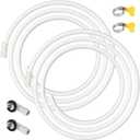 2 Pack 10 FT Air Conditioner Drain Hose Kit, Plastic Tube for AC Condensate, Flexible AC Drain Hose for Mini Split AC Portable AC Washer Dishwasher Faucet