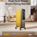 DREO Radiator Heater, Quiet Electric Space Heater for Indoor Use Large Room