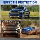 Tow Hook Covers for Chevrolet Silverado 1500 2007-2025 Custom Design Compatible Trailer Hitch Cover with Chevrolet Accessories (red)