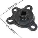 Crankshaft Turning Tool Engine Rotation Adapter Tool Compatible for Chevy or Ford V8 Engines Black