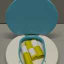 portable, foldable potty seat for toddler, Training Toilet Seat Emergency Toilet for Car, Camping, Outdoor, indoor (light blue, small)