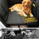 Dog Seat Cover for Back Seat, PU Hard Bottom Back Seat Extender Holds 420 lbs, Upgraded Material Waterproof, Anti Scratch, Safer, Easy to Use and Clean, Pet Car Bed Dog Hammock for Car, SUV, Truck