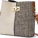 GAEKEAO Crossbody Purses for Women Vegan Leather Bucket Bags Trendy Ladies Handbag Shoulder Purse Multi Pockets Summer 2026 (B02 Brown)