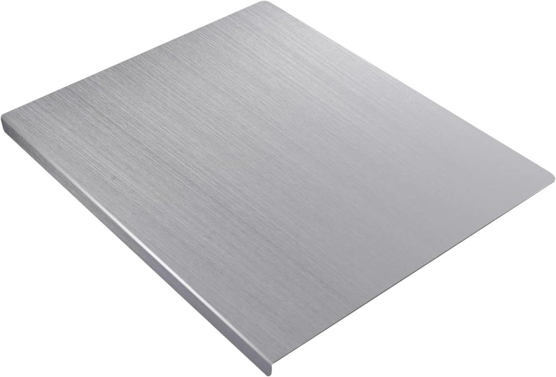 304 Stainless Steel Cutting Board, Commercial Extra Large Chopping Boards Baking Board Heavy Metal Cutting Board for Kitchen Meat, Vegetables, Bread, 31.5x19.7in