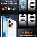 SPIDERCASE Magnetic for iPhone 13 Pro Max Case,Light Blue | Translucent Matte Case with 2PCS Tempered Glass Screen Protector Drop Protection Anti-scratched Slim Phone Case