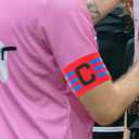 Colorful Soccer Captain Armband for Adults Durable Nylon Football Arm Bands Comfortable Fit for Team Sports Black Red