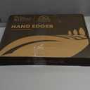 Hand Edger Lawn Tool, Sharp Half Moon Manual Grass Edger Tool with Soft T-Grip Handle for Garden, Yard, Sidewalk, Landscape, 38