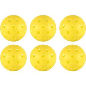 Outdoor Pickleballs 9 pcs Yellow